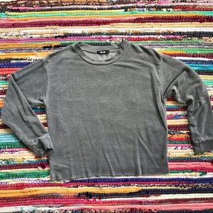 Knit Riot ~ Grey sweatshirt top